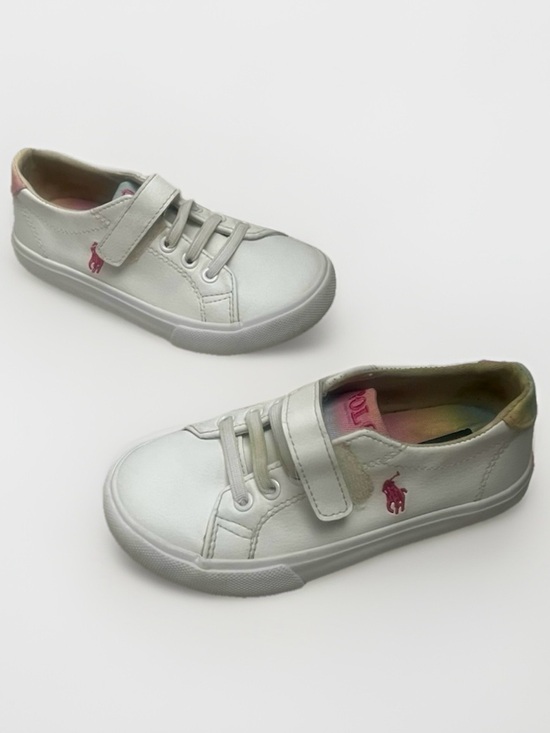 Polo Ralph Lauren Other - Polo Ralph Lauren Kids Slater Sneakers Sz 9 Toddler White Preppy Casual Shoes